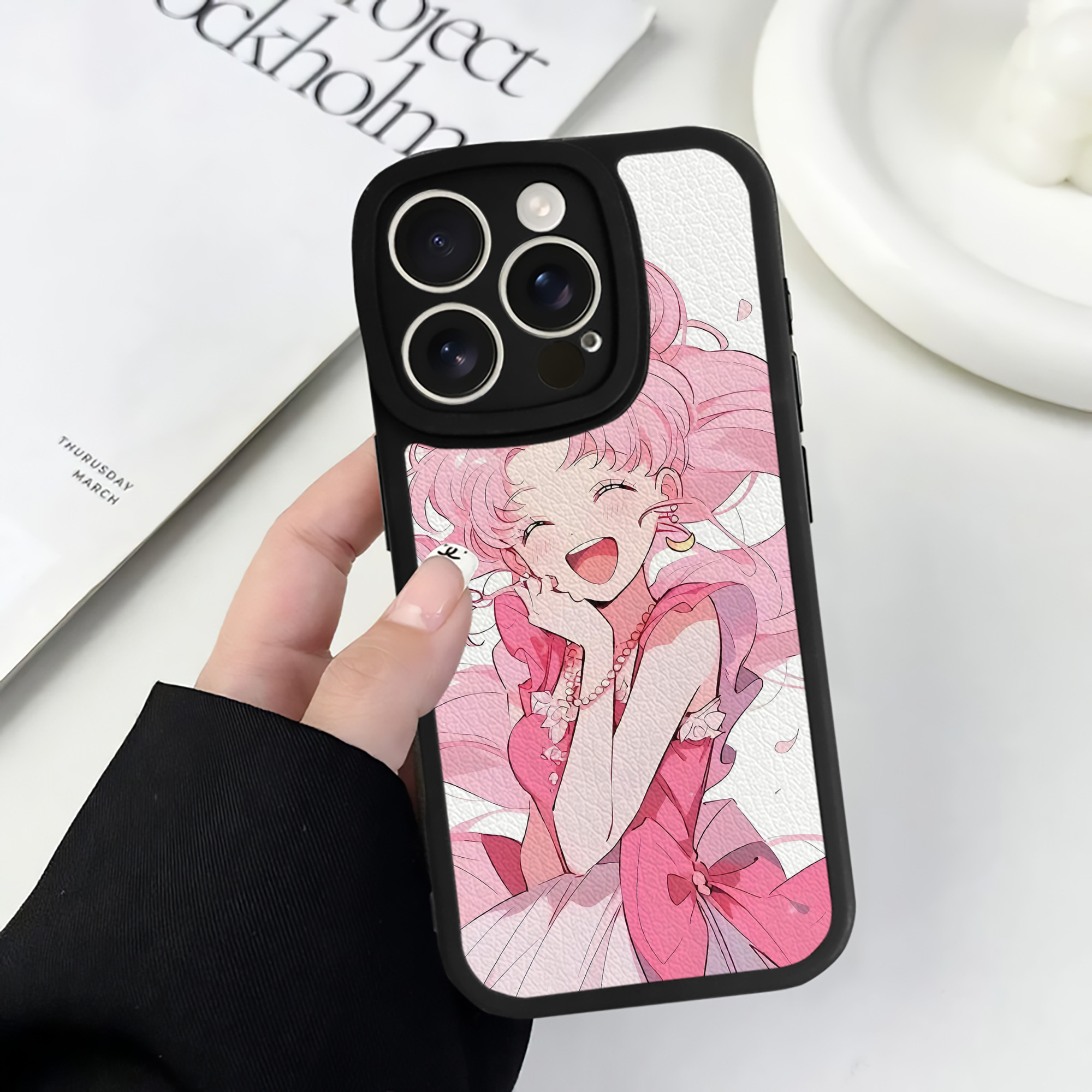 （画像用） 美少女戦士セーラームーン Sailor Moon 【iPhone 16シリーズ対応】シリコンスマホケース（レザー調） 材質：シリコン